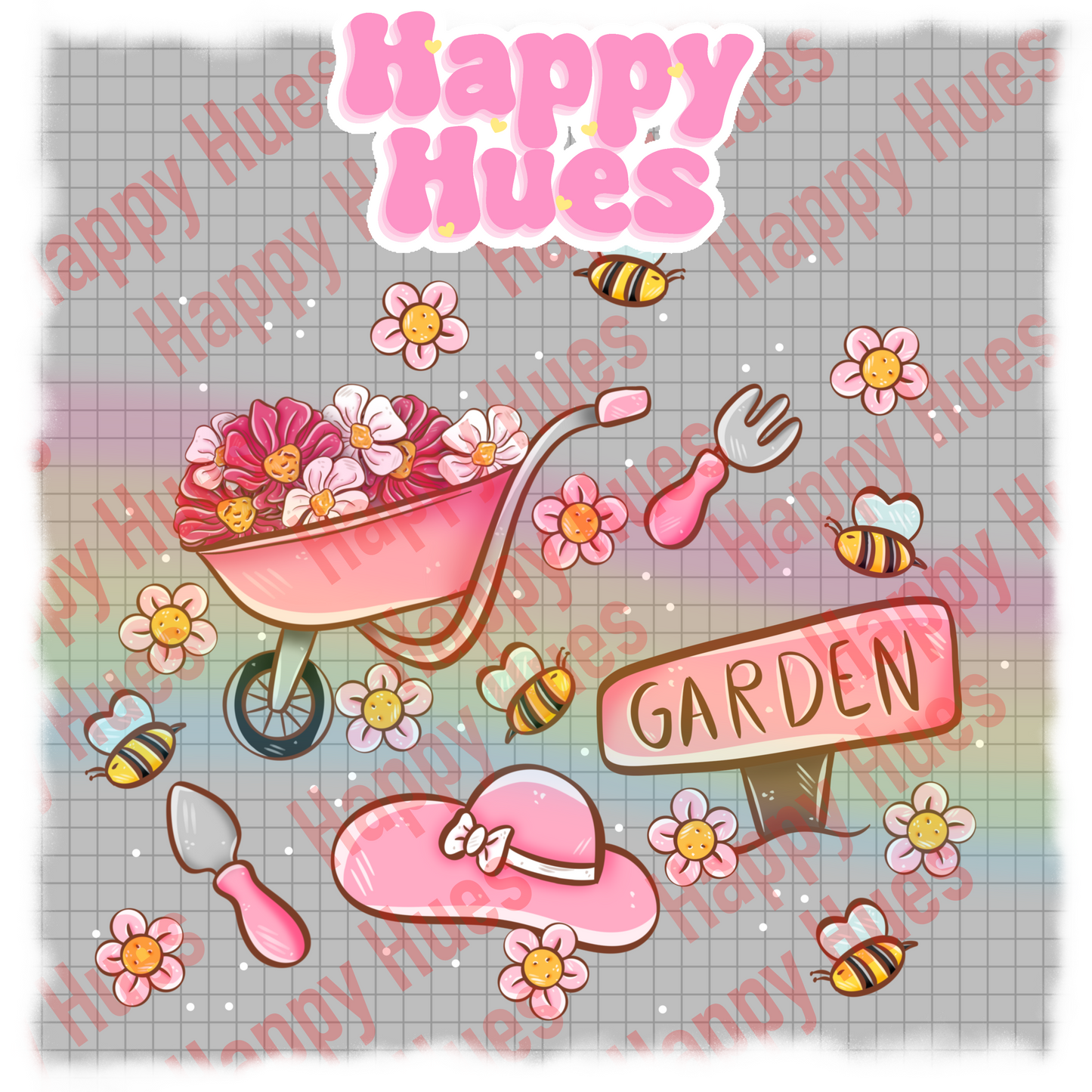 Pink Garden PNG
