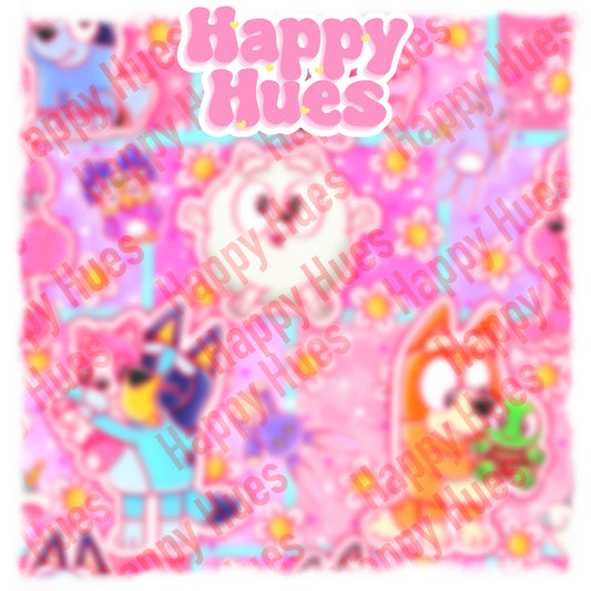 Blue Dog Girls - patchwork