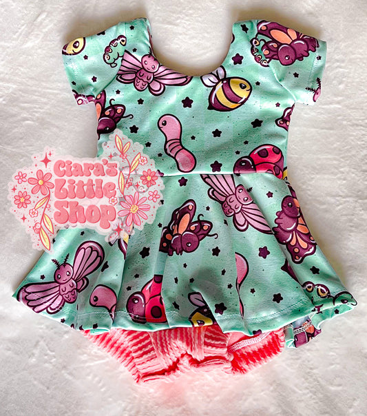 Sleeved Skirted Romper (pick your fabric)
