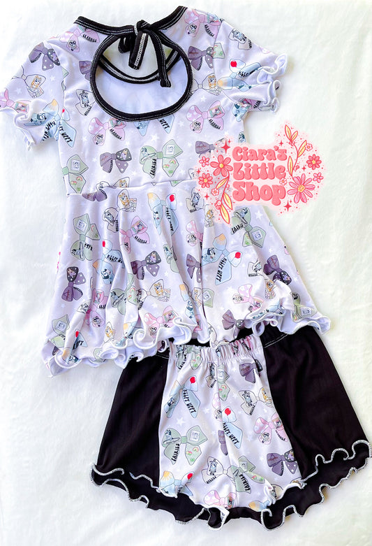 RTS Blue Dog Bows Set (3T)
